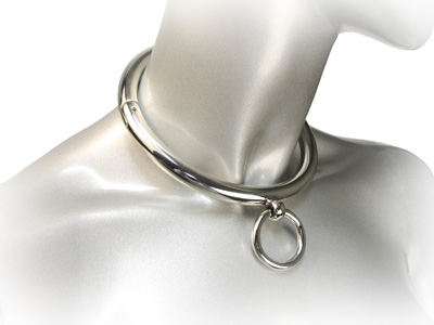 Ladies Rolled Steel Collar with Ring 